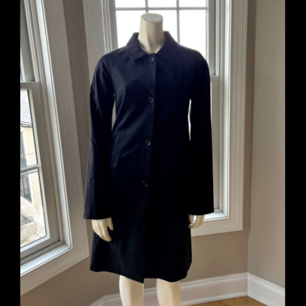 Theory Black Lightweight Coat Jacket with Collar - Size Small